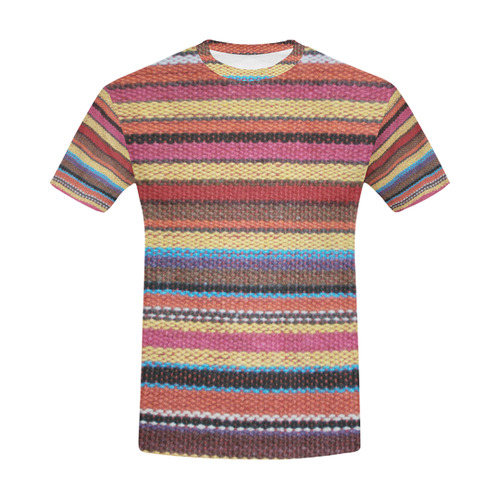 Traditional WOVEN STRIPES FABRIC - colored