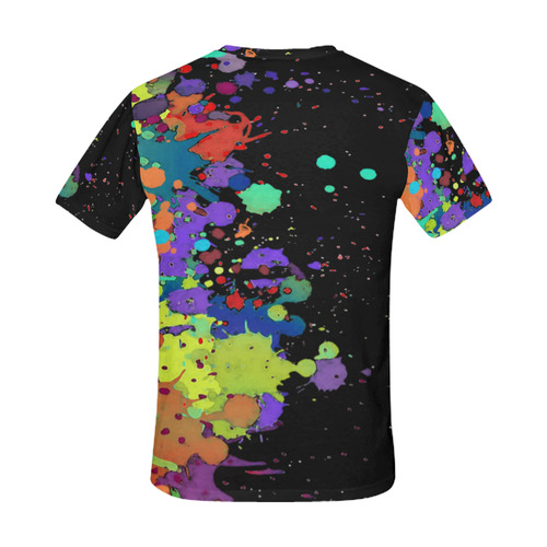 CRAZY multicolored SPLASHES / SPLATTER / SPRINKLE All Over Print T-Shirt for Men (USA Size) (Model T40)