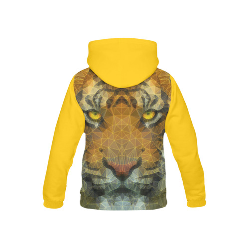 polygon tiger All Over Print Hoodie for Kid (USA Size) (Model H13)