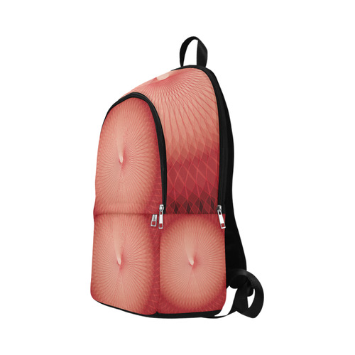 Red Plafond Fabric Backpack for Adult (Model 1659)