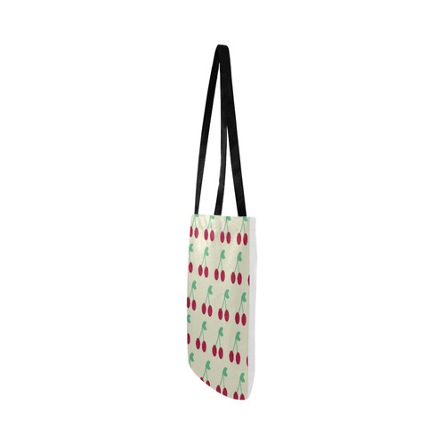 DESIGNERS BAG with red Red Cherries Reusable Shopping Bag Model 1660 (Two sides)