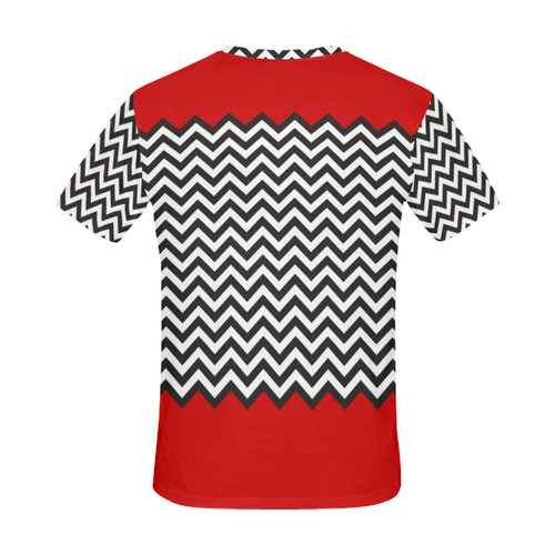 HIPSTER zigzag chevron pattern black & white All Over Print T-Shirt for Men (USA Size) (Model T40)