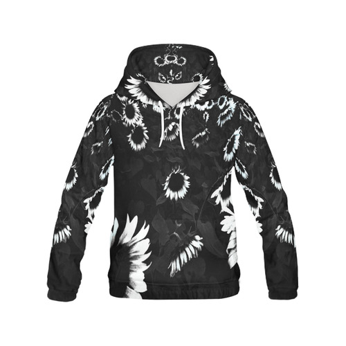 SUNFLOWER POWER All Over Print Hoodie for Women (USA Size) (Model H13)