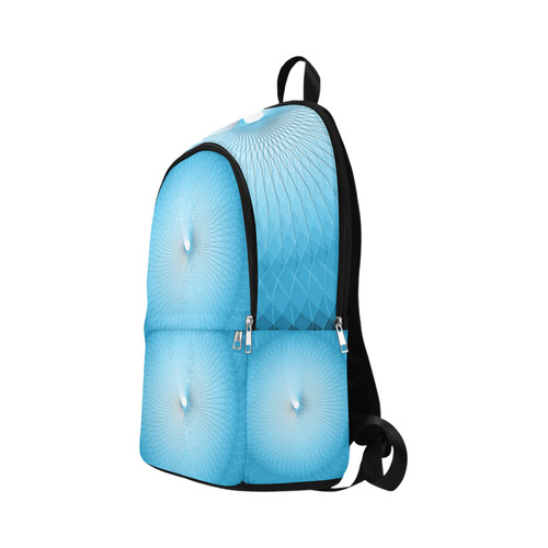 Light Blue Plafond Fabric Backpack for Adult (Model 1659)