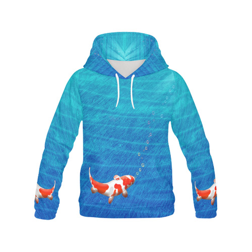 the last koi All Over Print Hoodie for Women (USA Size) (Model H13)