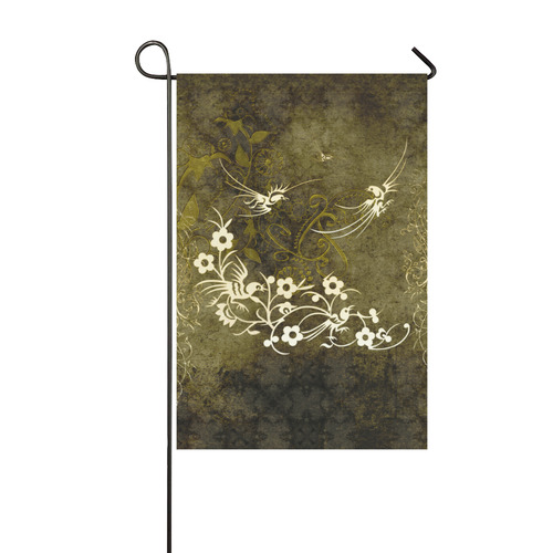 Fantasy birds with leaves Garden Flag 12‘’x18‘’（Without Flagpole）