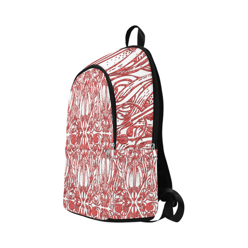 Lace Red Fabric Backpack for Adult (Model 1659)