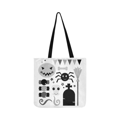Designers tote with Halloween creatures Reusable Shopping Bag Model 1660 (Two sides)