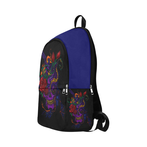 Funny Funky Sugar Skull Fabric Backpack for Adult (Model 1659)