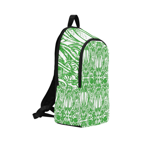 Lace Green Fabric Backpack for Adult (Model 1659)