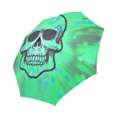 color bursting skull D Auto-Foldable Umbrella (Model U04)