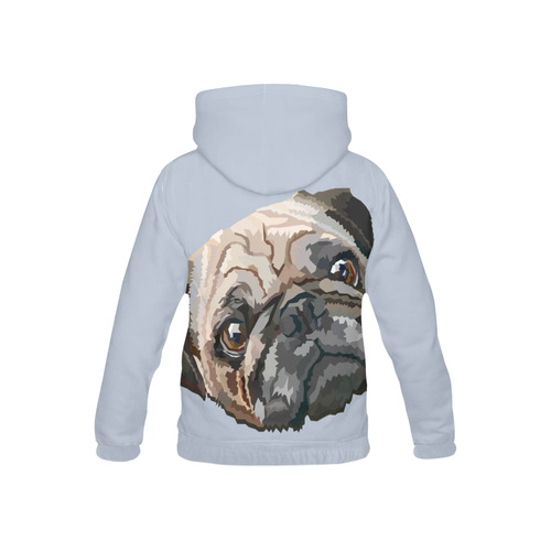 pug love All Over Print Hoodie for Kid (USA Size) (Model H13)