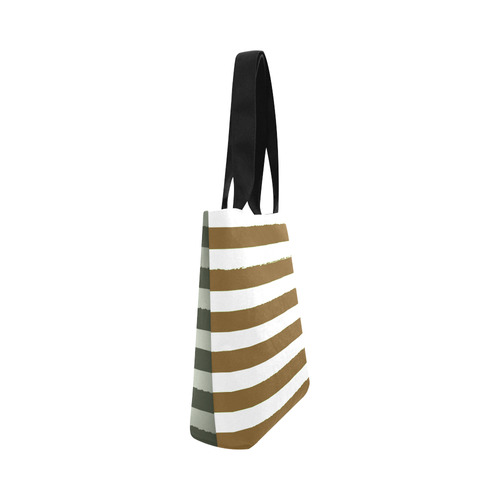 Designers bag with VINTAGE Stripes Canvas Tote Bag (Model 1657)