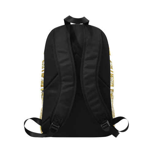 Lace Gold Fabric Backpack for Adult (Model 1659)