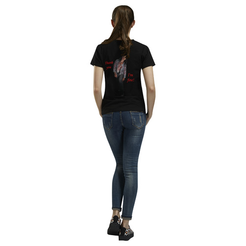 In Zombie Mood All Over Print T-Shirt for Women (USA Size) (Model T40)