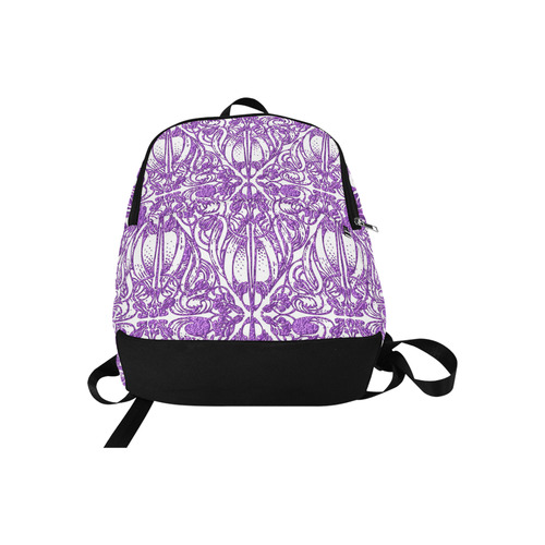 Lace Lilac Fabric Backpack for Adult (Model 1659)