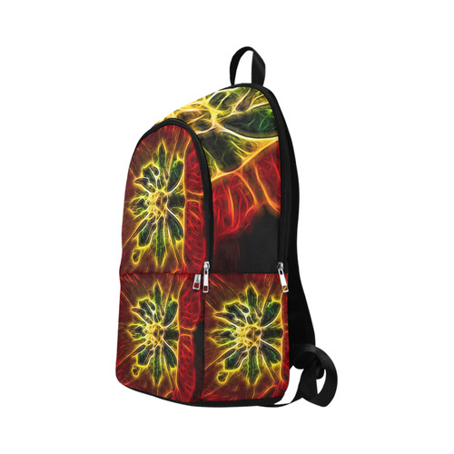 Topaz Flower Fabric Backpack for Adult (Model 1659)