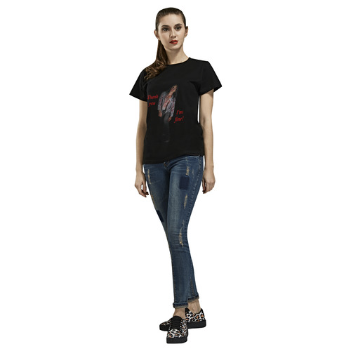 In Zombie Mood All Over Print T-Shirt for Women (USA Size) (Model T40)