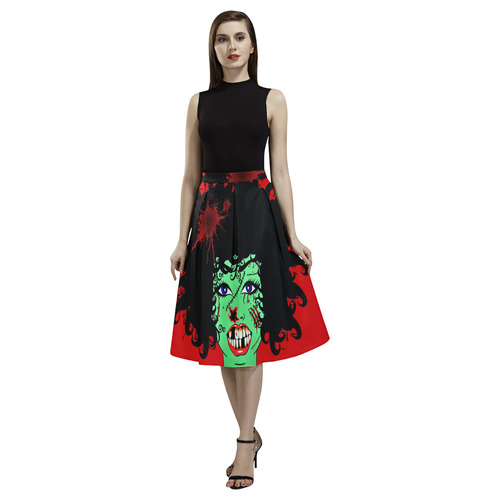ZinZi the Zombie red Aoede Crepe Skirt (Model D16)