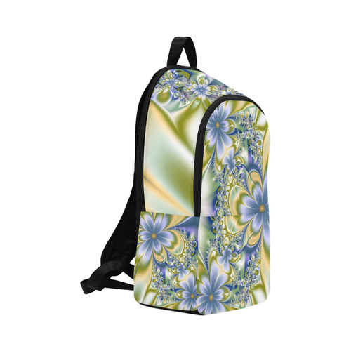 Silky Flowers Fabric Backpack for Adult (Model 1659)