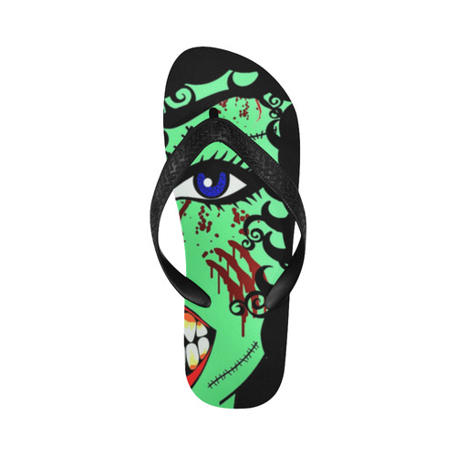 ZinZi the Zombie Flip Flops for Men/Women (Model 040)