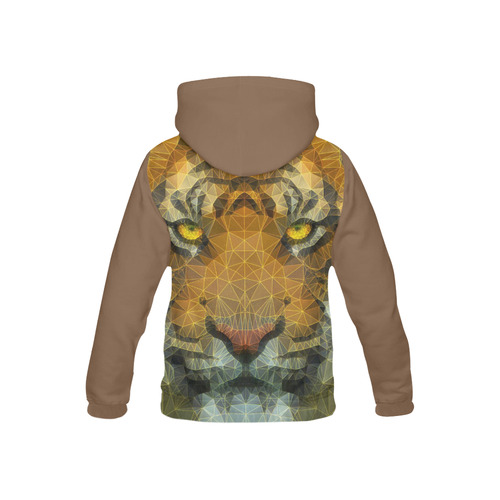 polygon tiger All Over Print Hoodie for Kid (USA Size) (Model H13)