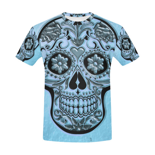 Skull20170486_by_JAMColors All Over Print T-Shirt for Men (USA Size) (Model T40)