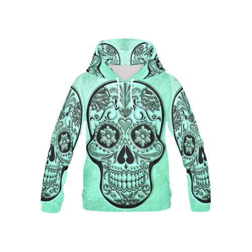 Skull20170485_by_JAMColors All Over Print Hoodie for Kid (USA Size) (Model H13)