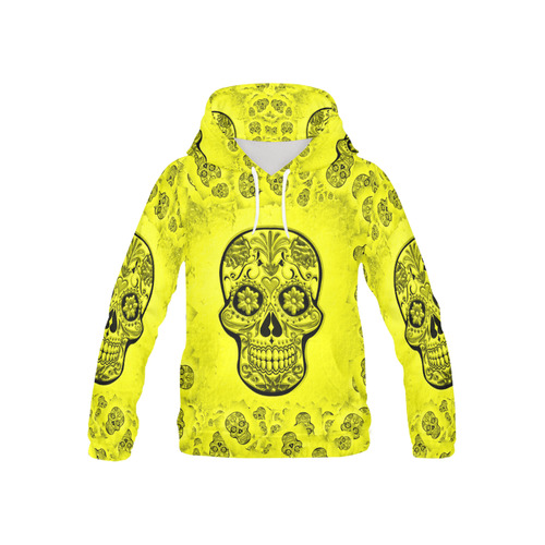 Skull20170253_by_JAMColors All Over Print Hoodie for Kid (USA Size) (Model H13)