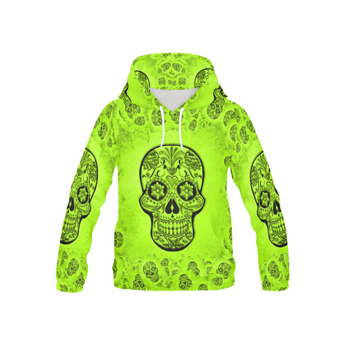 Skull20170254_by_JAMColors All Over Print Hoodie for Kid (USA Size) (Model H13)