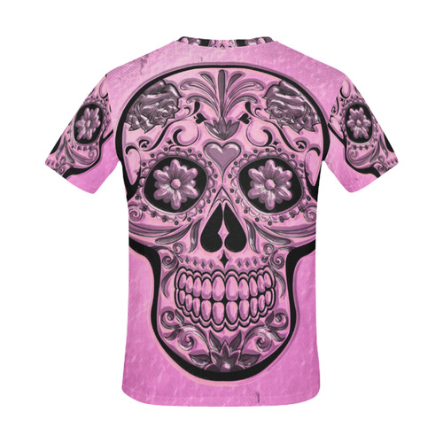 Skull20170490_by_JAMColors All Over Print T-Shirt for Men (USA Size) (Model T40)