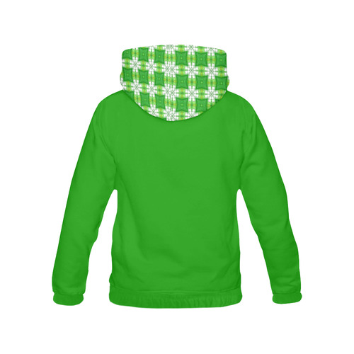 Spring Green All Over Print Hoodie for Women (USA Size) (Model H13)