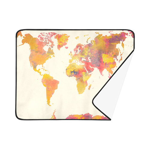 world map Beach Mat 78"x 60"