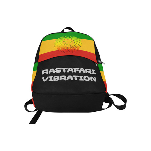 Rastafari Lion Flag green yellow red Fabric Backpack for Adult (Model 1659)