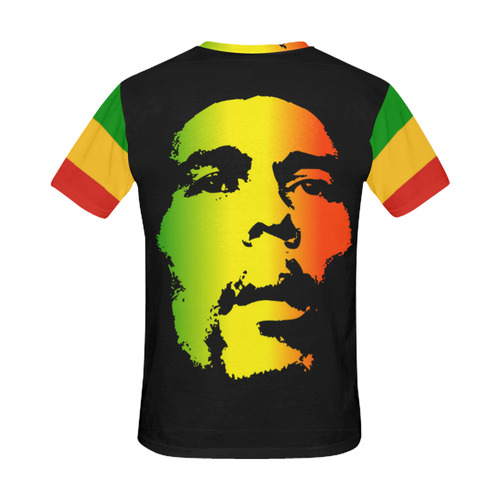 King Of Reggae Bob Marley All Over Print T-Shirt for Men (USA Size) (Model T40)