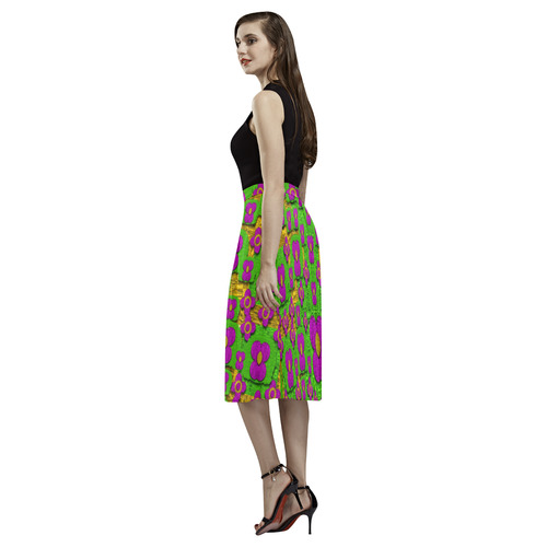 Flower Power POP Art Aoede Crepe Skirt (Model D16)