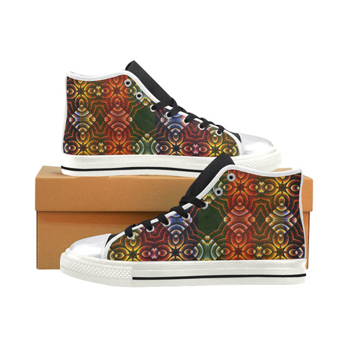 Batik Maharani #3 - Jera Nour Women's Classic High Top Canvas Shoes (Model 017)