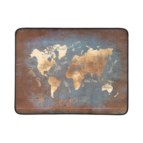 world map Beach Mat 78"x 60"