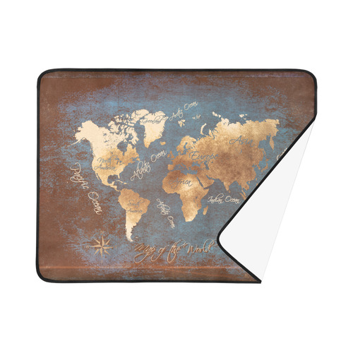 world map Beach Mat 78"x 60"