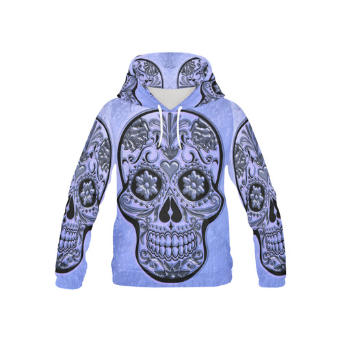 Skull20170487_by_JAMColors All Over Print Hoodie for Kid (USA Size) (Model H13)