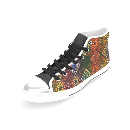 Batik Maharani #3 - Jera Nour Women's Classic High Top Canvas Shoes (Model 017)