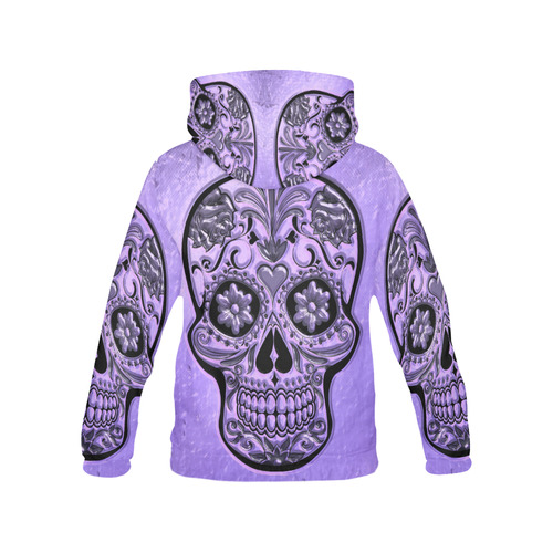 Skull20170488_by_JAMColors All Over Print Hoodie for Women (USA Size) (Model H13)