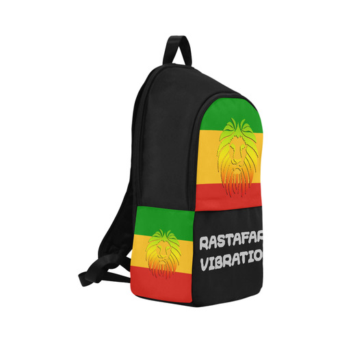 Rastafari Lion Flag green yellow red Fabric Backpack for Adult (Model 1659)