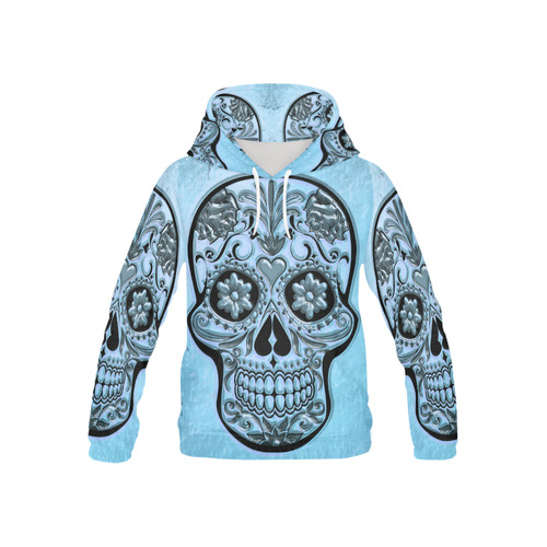 Skull20170486_by_JAMColors All Over Print Hoodie for Kid (USA Size) (Model H13)