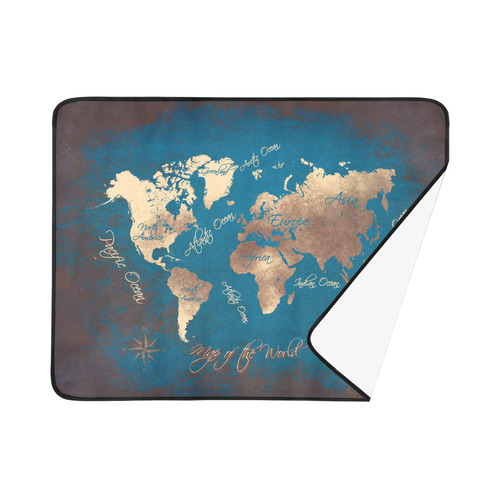 world map Beach Mat 78"x 60"