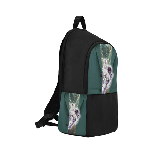 Astronaut looks out of a jacket Fabric Backpack for Adult (Model 1659)
