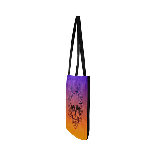 Skull with roses,gradient 1 Reusable Shopping Bag Model 1660 (Two sides)