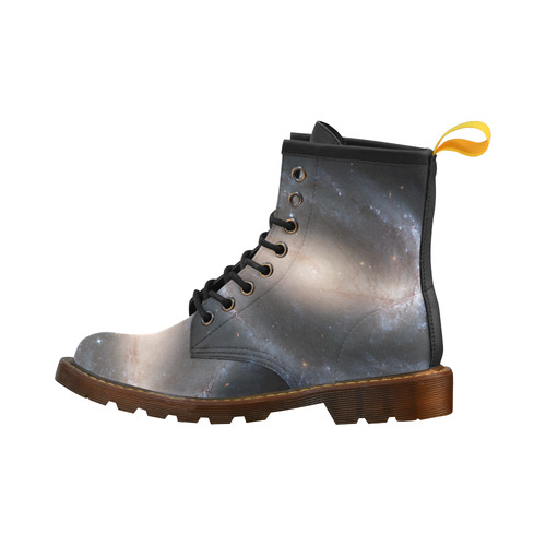 Barred spiral galaxy NGC 1300 High Grade PU Leather Martin Boots For Men Model 402H