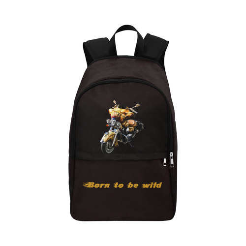 Fantastic Motorcycle Fabric Backpack for Adult (Model 1659)