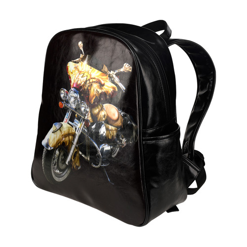 Fantastic Motorcycle Multi-Pockets Backpack (Model 1636)